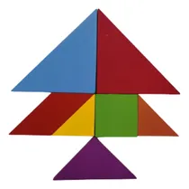 Comprar Rompecabezas Tangram De Madera 7 Piezas  Didactico Denbu