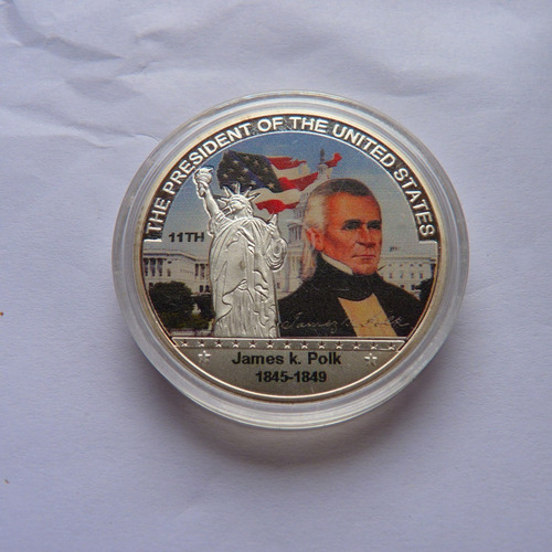 Imagen 1 de 2 de Moneda Presidentes De Eeuu N°11 James K. Polk 1845-1849