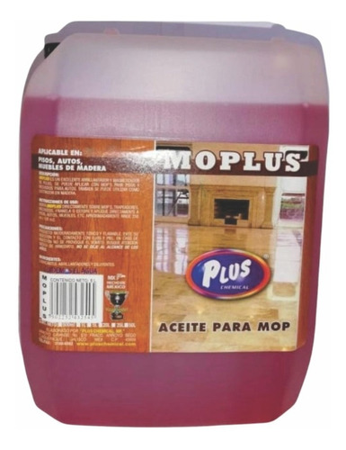 Aceite Para Mop, Abrillanta Y Protege, Pisos Y Madera, 5 L