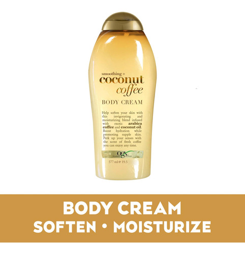 Crema Corporal Suavizante De Coco Y Café 577 Ml Ideal Piel