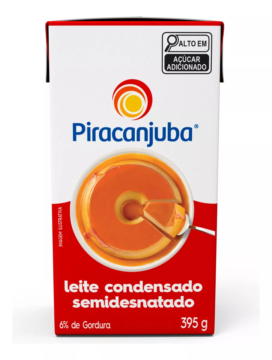 Terceira imagem para pesquisa de leite condensado piracanjuba 395g