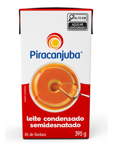 Piracanjuba leite condensado semidesnatado 395g