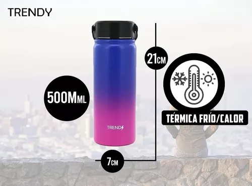 Botella Termica siliconada 500ML frio calor