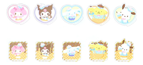 Stickers Sanrio Ice Cream Parlor Melody Kuromi Cinnamoroll