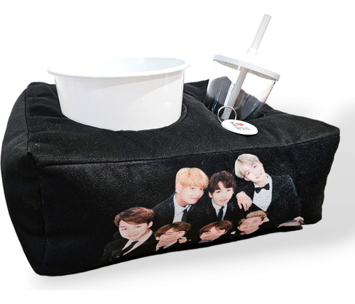 Dia Das Crianças Presente Bts Almofada Pipoca Army + Cor Preta