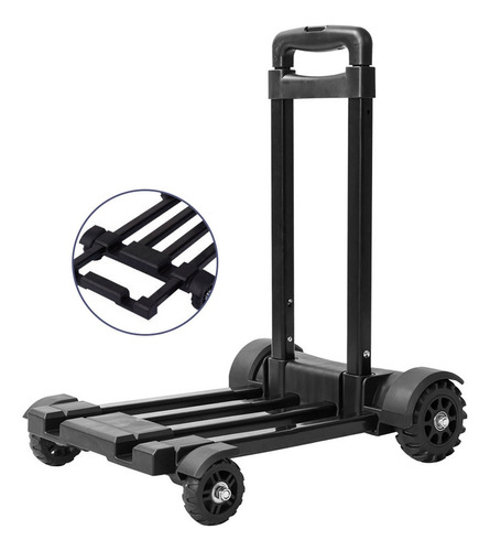 Carrito De Mano Plegable Con Extendible Capacidad 120 Kg