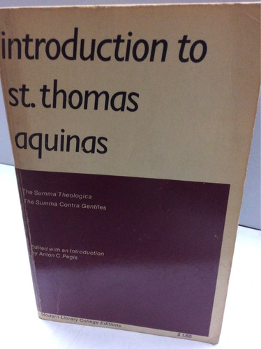 Introducción A Santo Tomas De Aquino. (idioma Inglés)