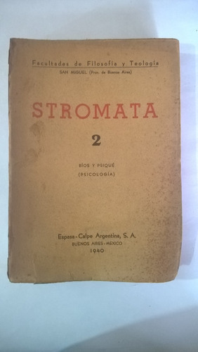 Stromata 2 Bíos Y Psiqué Pita Pujiula Quiles Chevalier