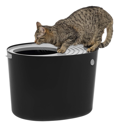 Caja De Arena Para Gatos Con Entrada Superior - Large