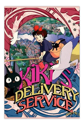 Quadro Mdf A3 Serviços De Entrega Da Kiki 001 Studio Ghibli