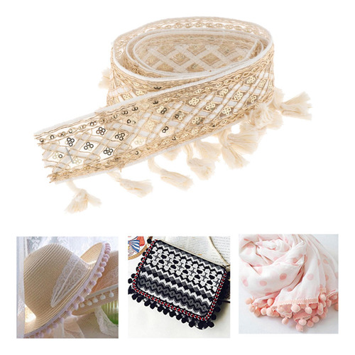 Bordado Floral Trim 36 Pulgadas Accesorios De Bricolaje B