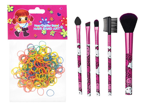 Imagem 5 de 8 de Kit Maquiagem Infantil Completo Polvo Esmaltes Sombras Bz133