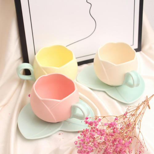 Bb Caneca De Cerâmica Criativa Tulip 300ml/10oz,
