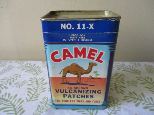 Antigua Lata Camel Usa 1946 Con 50 Parches Para Vulcanizar