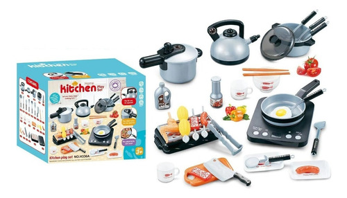 Juego De Cocina Para Niños - Set De Elementos De Cocina