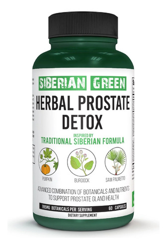 Herbal Prostate Detox Hierbas Salud Prostata Siberian Green Sabor Sin Sabor