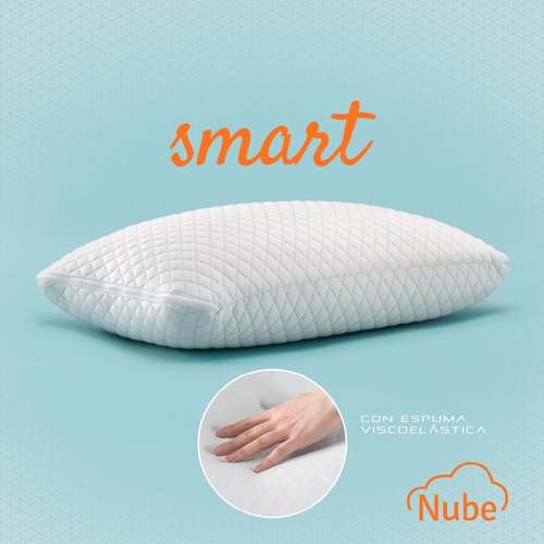 Imagen 2 de 7 de Almohada De Espuma Viscoelastica Nube Smart 60cm X 45cm