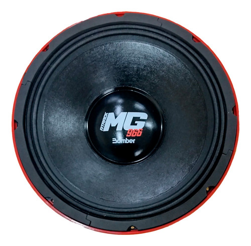 Médio Grave Woofer Bomber Mg Atrack 966 12pol 966wrms 8 Ohms Cor Vermelho