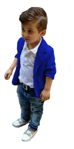 Conjunto Esporte Fino Infantil Blazer Bege Menino 1 A 7 Anos