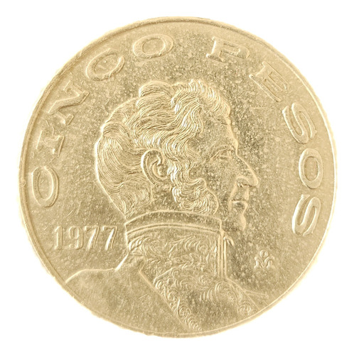 Moneda De 5 Pesos 1977
