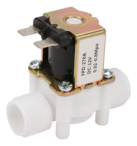 Valvula Solenoide Agua 12 V G1  Nc Normalmente Cerrada Laton