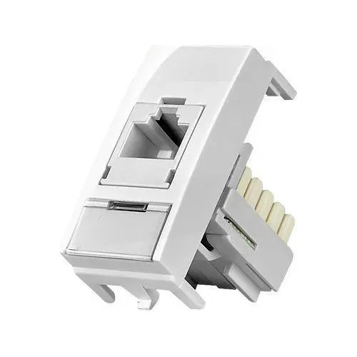Módulo Rede De Informática Rj45 Cat5e Sleek Branco 16045