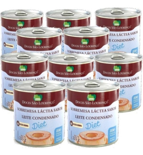 Imagem 1 de 4 de 10x Leite Condensado Diet São Lourenço 335g