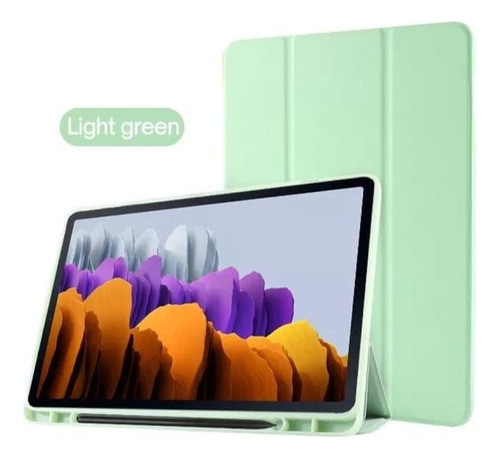 Funda Smart Cover Con Portalápiz Para Galaxy Tab S7 Fe