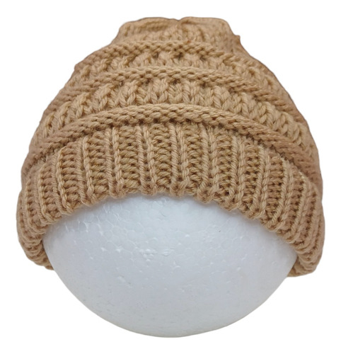 Turbante, Gorrito Para Bebé De Tejido Sencillo Sin Moño