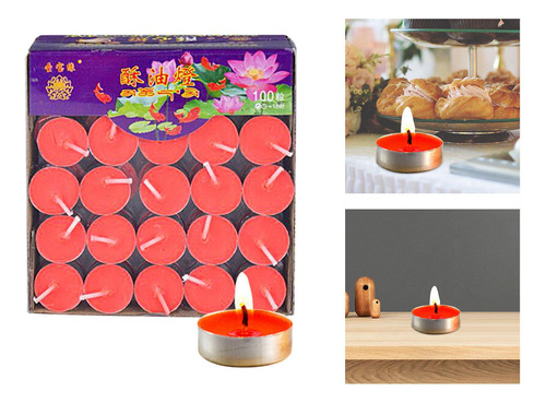 Velas De Té De Larga Duración, 100 Piezas, Velas Pequeñas