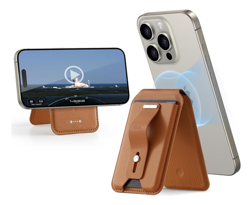 Cartera Magnética (halolock), Soporte Para iPhone Con Funcio