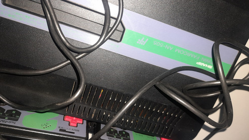 Twin Famicom Consola Sharp An 505 Con Disk Y Cartucho Regalo Negro (Usado)