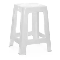 Comprar Banqueta Silla Plastica Reforzada Apilable Blanco Banquito