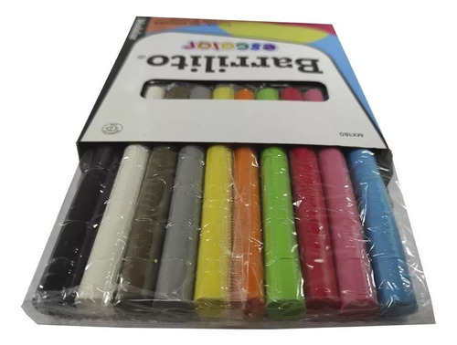 Plastilina Barrilito Escolar Mx180 1 Caja Con 10 Barritas