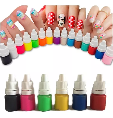 INSUMO PARA UÑAS - SET DE 5 PINCELES PARA ACRILICO DE UÑAS