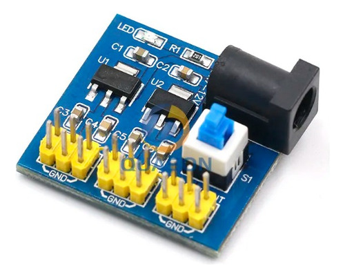 Módulo Fuente De Poder 12v A 3,3-5v, Reductor Buck, Arduino