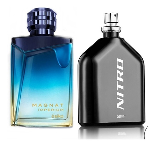 Set Perfumes Magnat Imperium + Nitro Negra Hombre Esika 