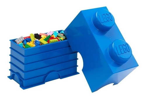 Imagen 1 de 10 de Lego Contenedor Canasto Apilable Organizador Storage Brick 2