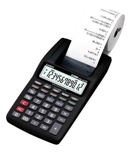 Calculadora Com Bobina 12 Dígitos Hr-8 Rc Casio Envio Rapido