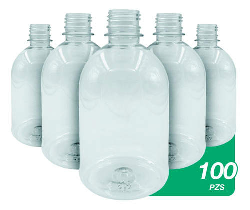 100 Pack Envase Vacio Botella Pet Shampoo Chaparrita 500ml