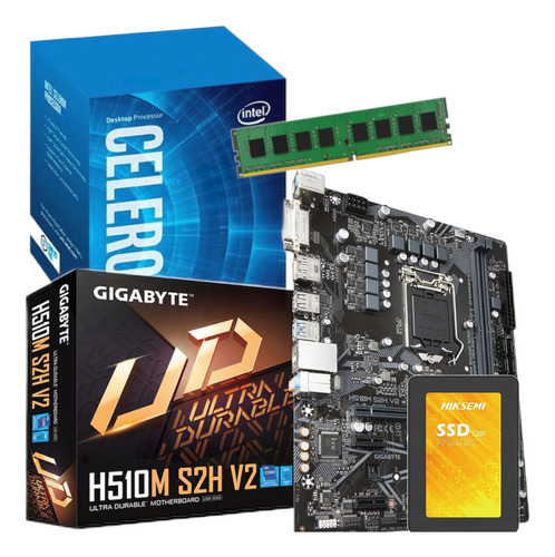 Combo Actualizacion Pc Intel Dual Core + Mother 8gb Ssd 120