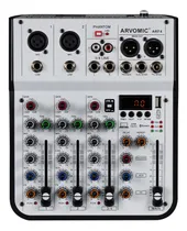 Comprar Mezclador Audio Consola Sonido Mezclas 4 Canales Mixer Dj