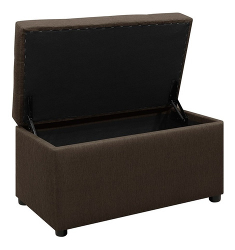 Imagen 6 de 8 de Combo Sofá Cama George Con Brazos Tela + Puff Baúl + Coffee