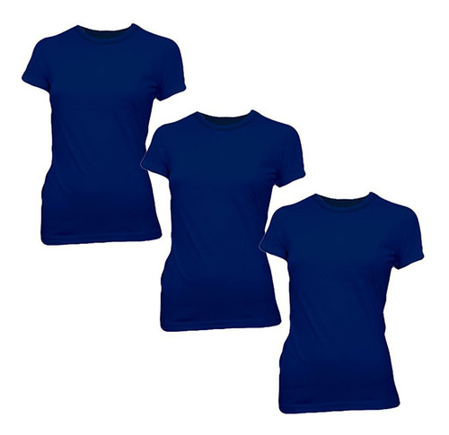 Camiseta Dama Fashion Entallada Pack X 3 Disershop