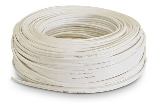 1 Metro Cable Mellizo Cobre Blanco #16 Awg Luz Cableado Pvc