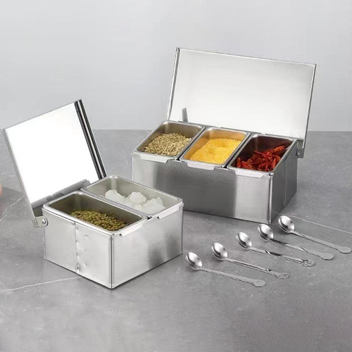 A Tarro De Condimentos, Utensilios De Cocina, Tres Rejillas