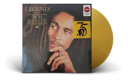 Lp Bob Marley Legend - Vinil Colorido Gold Novo