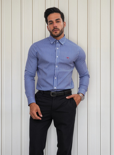 Camisas De Rayas Modelo Slim Fit
