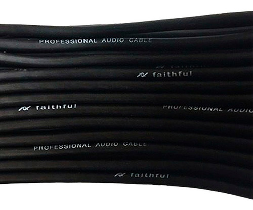 Rollo Cable Audio Microfono Inst Mono 3,7mm Faithful 100 Mts