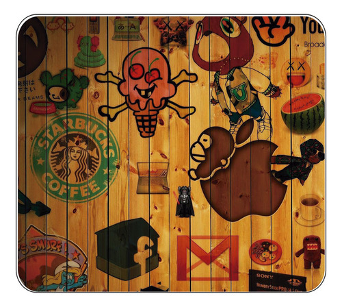 Mouse Pad Apple Starbucks Diseño Personalizado Regalo 609